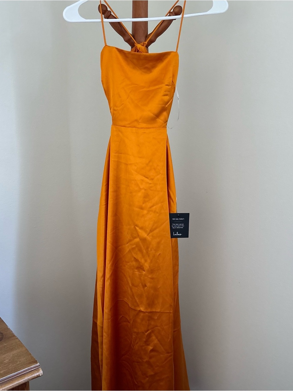 NWT Burnt Orange LuLus dress
